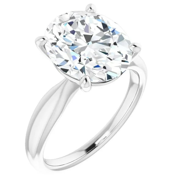 Juliana 3 Carat Oval Lab Diamond Engagement Ring Solitaire