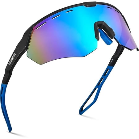 Xagger Sport Shield Sunglasses for Men Women Cycling Running Baseball UV400 Sun Glasses Wrap Around TR90 Frame