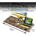 thumbnail image 3 of Gaming Mouse Pads Geometric Large Desk Pad Keyboard Pad Mousepad XXL Non-Slip Rubber Base Waterproof with Stitched Edges 35.4" X 15.7" for Game Office, American Navajo Style Aztec, 3 of 6