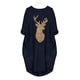 thumbnail image 1 of Vestido de Navidad rojo con estampado de Papá Noel para mujer, manga larga, elegante vestido suelto para fiesta de año nuevo, bata para mujer, ropa de Navidad 2023, 1 of 5