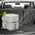 thumbnail image 3 of Gymax 5.3 Gallon Portable Travel Toilet Outdoor Camping Toilet w/ Piston Pump Flush, 3 of 10