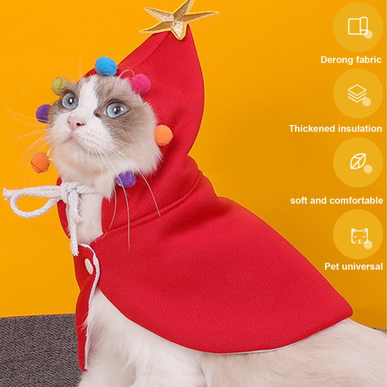 cat holiday dress Christmas Cat Costumes Festive Shawl Outfit,... From Tsukistore, $19.18