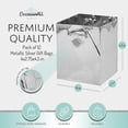 thumbnail image 5 of OccasionALL- Extra Small Silver Foil Gift Bags with Handles 12 Pcs 4x2.75x4.5, 5 of 7