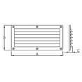 thumbnail image 2 of White Water 58825B Plastic Louvered Vent, Black (10-1/4” x 4-7/8”), 2 of 2