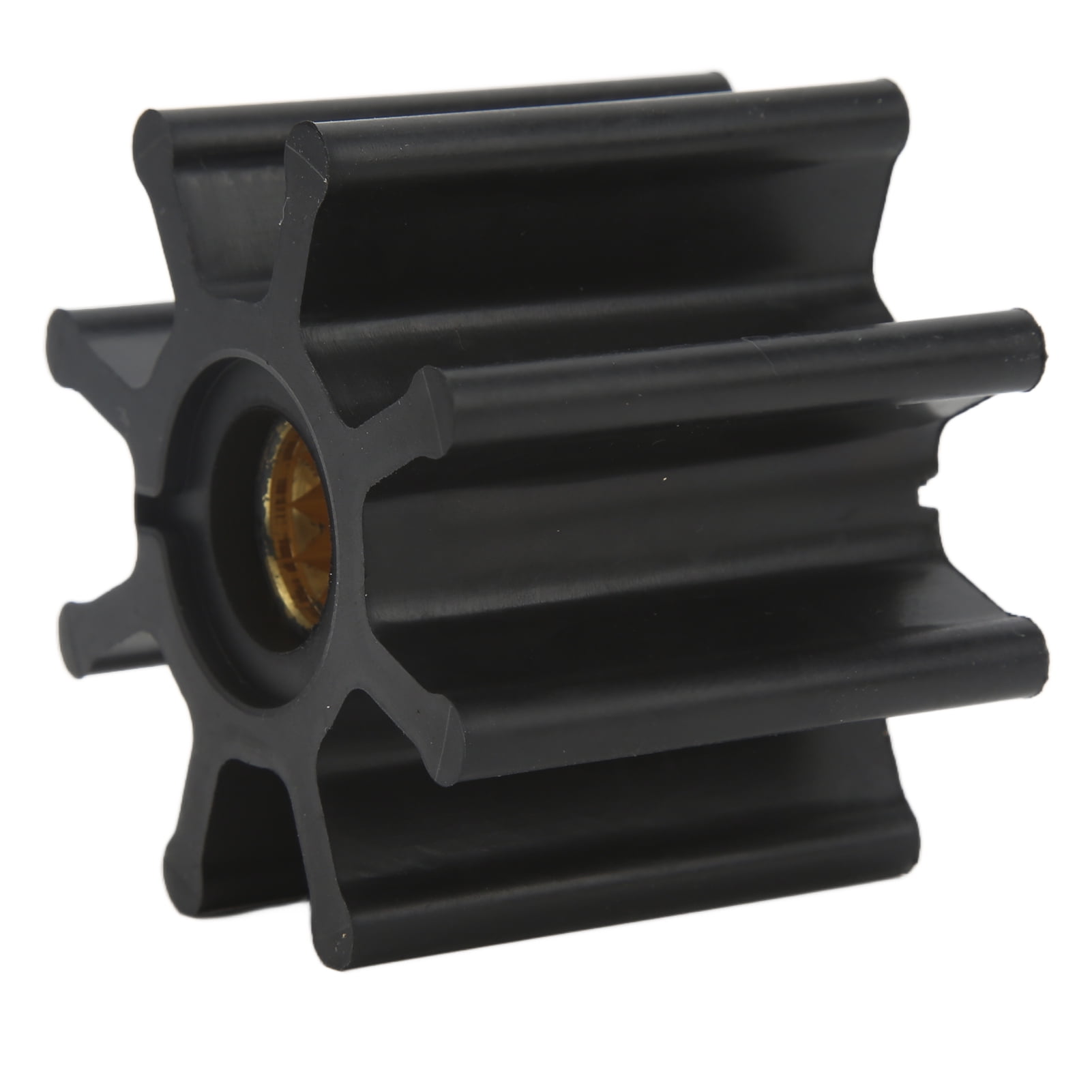 BIMZUC 8 Blade Water Pump Impeller Marine Engine Outboard Motor Replacement Parts, Durable Rubber Brass Construction (2.63 inches / 67 mm) for Ski Boats