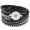 Black, variant on Snap Jewelry Rhinestone Wrap Bracelet in Black with Adjustable Snap Closure for 18MM Charms
