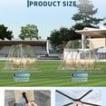 thumbnail image 2 of Riedhoff Pop up Bubble Tent 10.5 x 10.5 x 6.2 ft, 4-6-Person, with Waterproof & Vent Windows, Clear, 2 of 8