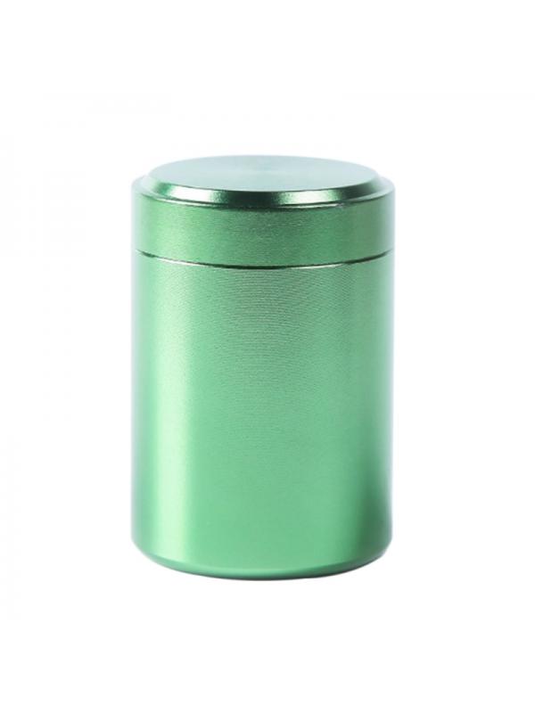 1x Airtight Proof Container Aluminum Herb Stash Jar Metal Sealed Can Tea Jar WF