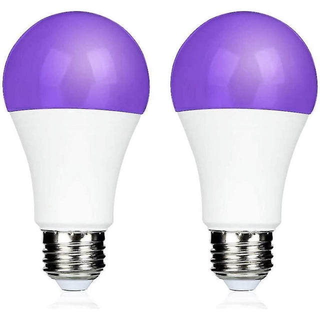 Bombilla LED E27 de 9 W para fiesta de neón, luz negra de 395 nm, luz ultravioleta violeta, luz ultravioleta LED negra, luz ultravioleta para fiesta, pintura corporal, cumpleaños de niños