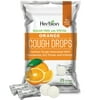 Herbion Naturals Sugar Free Cough Drops with Natural Orange Flavor 25Ct Oral Anesthetic- Relieves Cough - Soothes Sore Throat Eases Bronchial Irritation, for Adults & Children 6 and Above