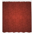 thumbnail image 3 of Ambesonne Abstract Shower Curtain, Spirals Chinese New Year, 69"Wx84"L, Vermilion, 3 of 3