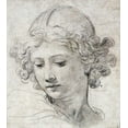 thumbnail image 2 of Berrettini, Pietro 15x16 White Modern Wood Framed Museum Art Print Titled - The Head of An Angel, 2 of 4
