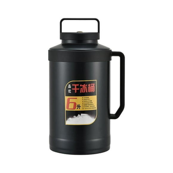 GROWTH TANK Dry Ice Bucket 6L Large Leakproof Thermal Bottle for Camping Restaurants Bars
