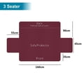 thumbnail image 5 of Reversible Sofa Cover, Quilted Texture Furniture Protector with Elastic Straps, Non Slip Foam Anchors for Enhanced Stability, Perfect for Pets & Kids, Surface Brushed Fabric & Tpu (Sofa), 5 of 5