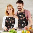 thumbnail image 5 of Pioneer Flower Floral Print Pattern Apron-Garden Aprons for Women with Pockets-Cotton Linen Waterproof Kitchen Cooking Gardening Aprons Adjustable for Kitchen,Cooking,BBQ and Salon 33x27 Inch, 5 of 7