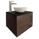 thumbnail image 1 of Gabinete Flotante DECOMOBIL para Baño Con Llave Monomando y Ovalín Negro Mate/WENGUE, 1 of 5