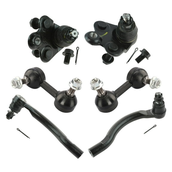 TRQ Front Ball Joints Tie Rods & Links Kit Fits 2006-2011 Honda Civic PSA43378