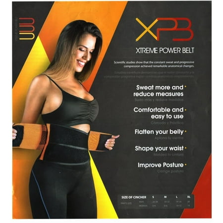 Xtreme Power Belt Orange Shaper (SMALL) Support Hot Gym Workout Neoprene Back Support
