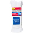 MediPeds Diabetic CoolMax Crew Casual Socks, XLarge, 4 Pack