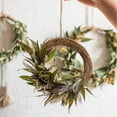 thumbnail image 4 of HmNPlay Natural Grapevine Rattan Wreath Base for Christmas Holiday Decor, Rustic Handwoven Vine Ring for Front Door Wall Centerpiece, 1 Count, 4 of 4