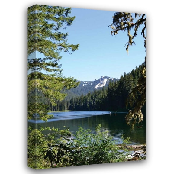Brian Moore 17x24 Gallery Wrapped Canvas Wall Art Titled - Morning at the Lake II