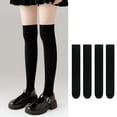 thumbnail image 5 of EazyTech Women's Fashion Thigh High Socks Spring Summer Thin Breathable Over the Knee Stockings, 5 of 7
