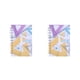 thumbnail image 4 of Injueey Cuaderno de aglutinante Suministros de oficina Mano de obra fina Color flexible Multiusos Regalo dulce Bloc de notas de papel amarillo-morado 2piezas, 4 of 6
