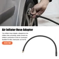 thumbnail image 2 of Adaptador de mandril de manguera de extensión de inflador de neumáticos roscado de 40 cm, tubo de bomba de aire, válvula de neumático, tubo de conexión negro para coche, camión, bicicleta, MTB, goma de cobre Unique Bargains mandriles de llantas, 2 of 7