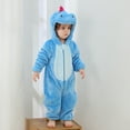 thumbnail image 6 of Tao Tao Toddler Christmas Outfits Unisex Baby Animal Clothes Romper Infant's Zip Up Hooded Jumpsuit One Piece for Kids Holiday Birthday Light Blue 6 Months, 6 of 9