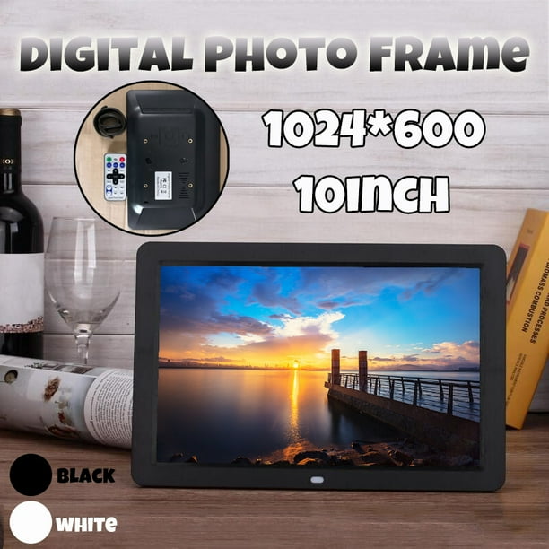 10'' HD Cadre Photo Numérique TFT Écran LCD Lecteur de Film à Distance