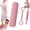 Pink, variant on 17.7in High-Density EVA Soft Dot Foam Roller for Yoga & Stretching 3-piece Set,Compact for Muscle Massage & Myofascial Trigger Point Release (Blue)