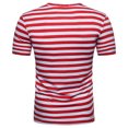 thumbnail image 4 of Camiseta De Hombre Slim Fit Casual Sailor Stripes Camisetas De Manga Corta (Rojo) (L)-198762.02 Tmvgtek Caballero, 4 of 5