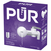 PUR Faucet Mount Water Filtration System, Horizontal, White, PFM150W