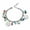 Silver, variant on QQTDFG Stainless Steel Charm Bracelet Evil Eye Bead Lobster San Benito Silver 7" Z39-Gold