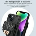 thumbnail image 5 of ELEHOLD for iPhone 11 Wallet Case with Card Holder, PU Leather Shockproof Crossbody Case with Metal Snap Adjustable Strap Lanyard Compatible with iPhone 11,Black, 5 of 7