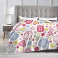 thumbnail image 5 of Hello Kitty Blanket, Super Soft Throw Blanket, Cozy Flannel Blankets For Boys Girls, Warm Blankets For Couch Sofa Bed, 50"X40", 5 of 9