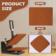 thumbnail image 4 of Tignapoo Durable Heat Press Plate Protector - Brown & White, 16x20 Inches (40x50cm), Non-Stick Surface for Easy Cleaning, Polyester Fabric, Set of 4, 4 of 6