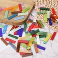 thumbnail image 4 of Stained Glass Strip, Peach Pink Mosaic Tiles 200g/7.05 oz, 4 of 6