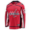 thumbnail image 2 of Men's Fanatics Trevor van Riemsdyk Red Washington Capitals Home Breakaway Jersey, 2 of 3