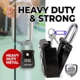thumbnail image 3 of Lion Locks 1500 Caja De Seguridad Para Almacenamiento De Llaves, Configura Tu Propio Código De Bloqueo, Soporte Portátil Para Llaves, A Prueba De Herrumbre, Seguro Para Llaves Al Aire Libre, Caja Fuer, 3 of 9
