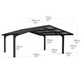 thumbnail image 2 of Palram - Canopia Sydney Wave Double Carport Apex Style, 2 of 7
