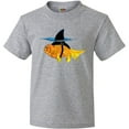 thumbnail image 3 of Inktastic Funny Goldfish with Shark Fin Youth T-Shirt, 3 of 5
