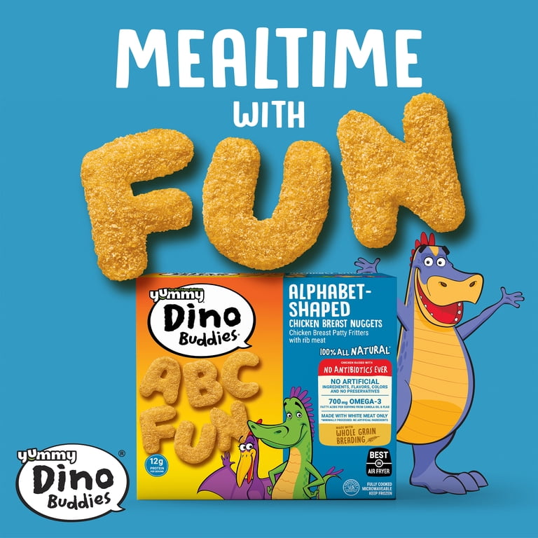 Yummy Fully Cooked Alphabet-Shaped Whole Grain Chicken Nuggets