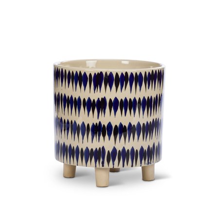 Set of 6 Medium Brushstroke Planter with Feet