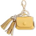 thumbnail image 3 of Funda de carga para Apple Airpods Pro, funda de piel auténtica compatible con el estuche de carga de Apple Airpods Pro - Amarillo (borlas), 3 of 5