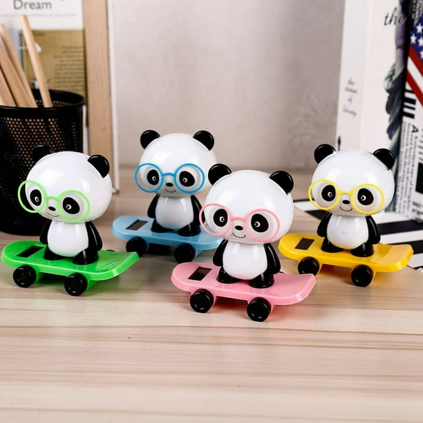 Bigstone Cute Solar Powered Car Dashboard Home Desk Decor Dancing Panda