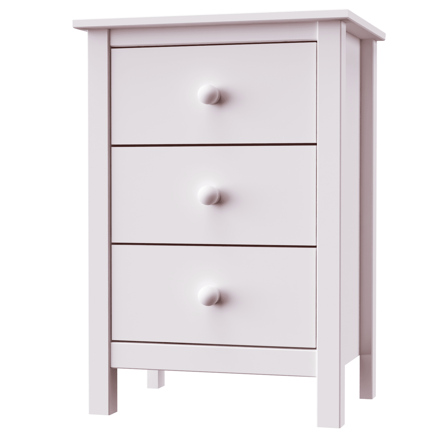 From the Tree Tall 3-Drawer Solid Wood Nightstand for Adults – Elegant Bedroom Bedside Table