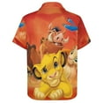 thumbnail image 4 of The Lion King Mens Hawaiian Shirt Short Sleeve Button Down Shirts Tropical Summer Beach Shirts, 4 of 7