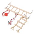 thumbnail image 3 of Bird Cage Accessory,Bird Suspension Bridge Wooden Bird Suspension Bridge Parrots Hanging Ladder Effortless Installation, 3 of 14