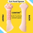 thumbnail image 6 of Comtim Small Cat Food Can Lids with Cat Food Spoon Set, Silicone Cat Food Can Covers Lids for 3 oz Cans, Cat Can Opener Spatula Cat Spoon for Wet Food, 6 of 6